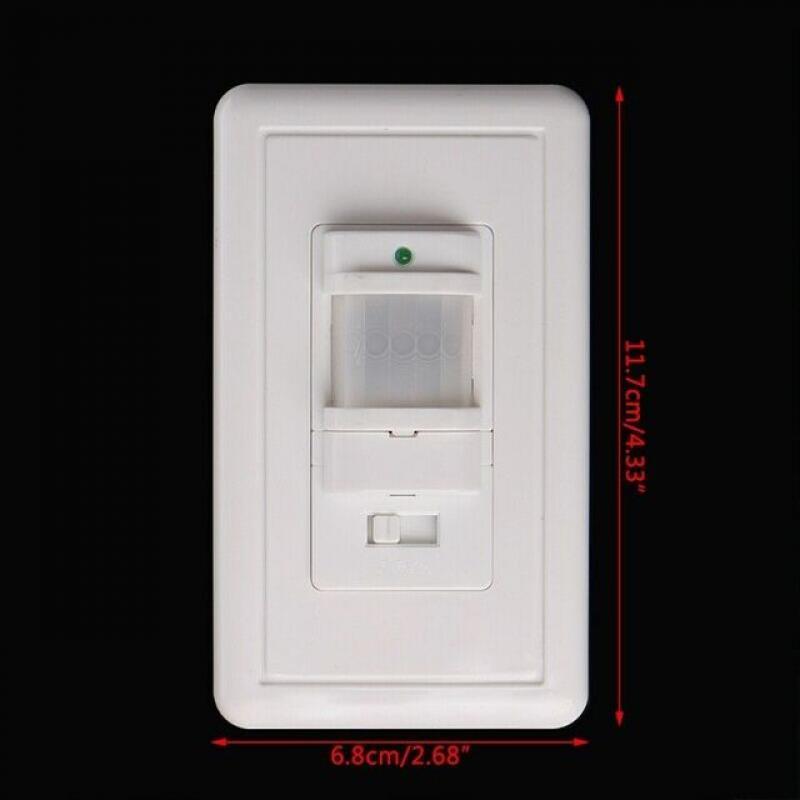 Smart PIR Motion Sensor Switch AC 85V - 230V Recessed Infrared Auto Control ON/Off Wall switch Human body induction Detector
