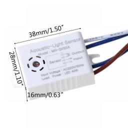 MRSK50A Home Improvement Smart Switches Module 220V Detector Sound Voice Sensor Intelligent Auto On Off Light Switch Accessories