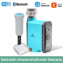 Tuya Smart Irrigation Drip Garden Watering Timer For Drip Yours Irrigation Controller With BT WiFi Temperature Humidity Sensor