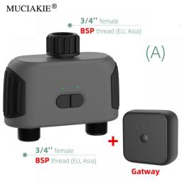 WiFi Bluetooth-compatible Garden 2-Way Water Timer Smart Solenoid Valve Wireless Phone Remoter Controller Automatic Irrigation