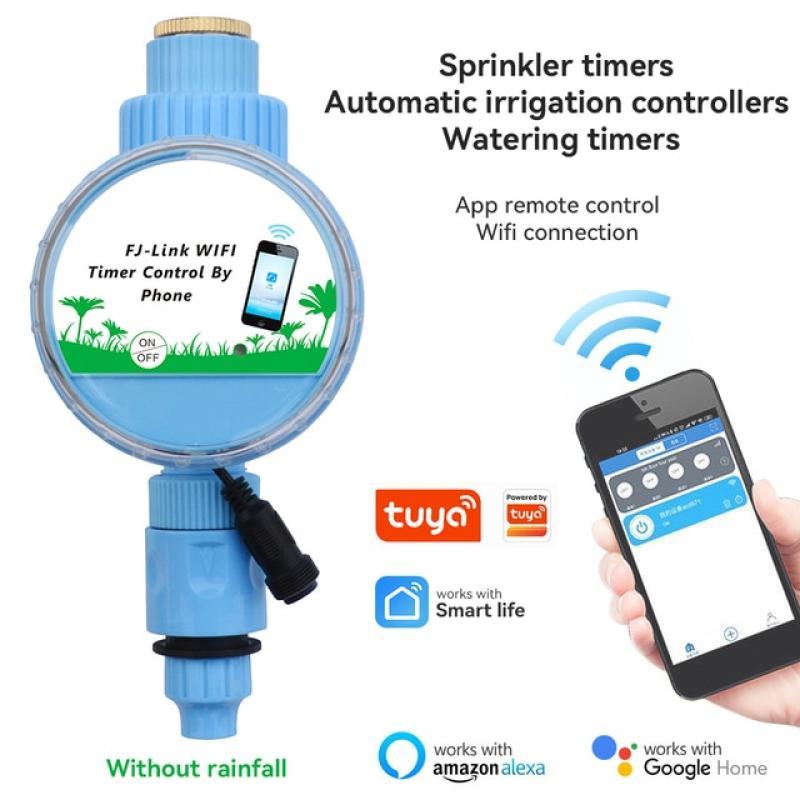 Tuya Smart WiFi Garden Automatic Irrigation System Drip Irrigation Faucet Lawn Watering Sprinkler Controller for Alexa Google