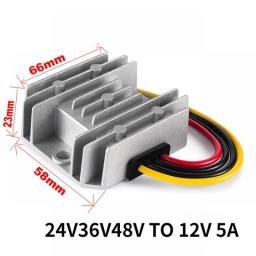 48V 36V 24V To 12V 20A 10A 5A DC DC Converter Regulator Car Step Down Reducer Regulator Car CE RoHS Certificated Waterproof