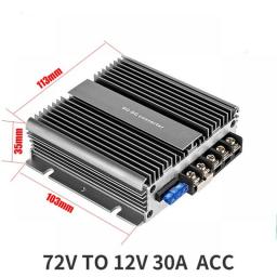 40V-90V TO 12V 13.8V 10AMP 48V 60V 72V 80V To 13.8V 5A-50A Step Down Switching Converter Voltage Regulator For Car Device