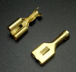 50PCS 6.3mm 6.3 Crimp Terminal Male Female Spade Connector Crimping Terminals