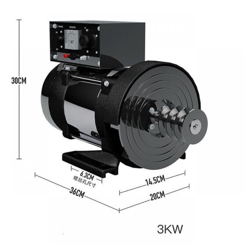 Diesel generator set 220V single-phase small gasoline single copper household air conditioner refrigerator 3KW/5KW