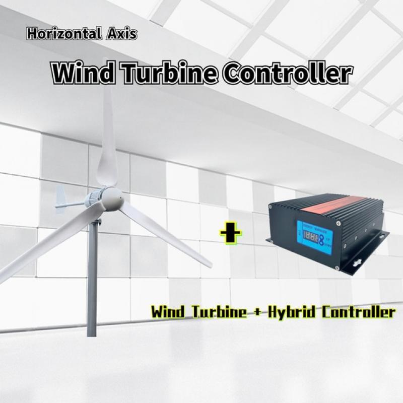 10000w Horizontal Wind Turbine Generator 10KW Wind Power Generation Windmill Home Use High Efficient Controller and Inverter