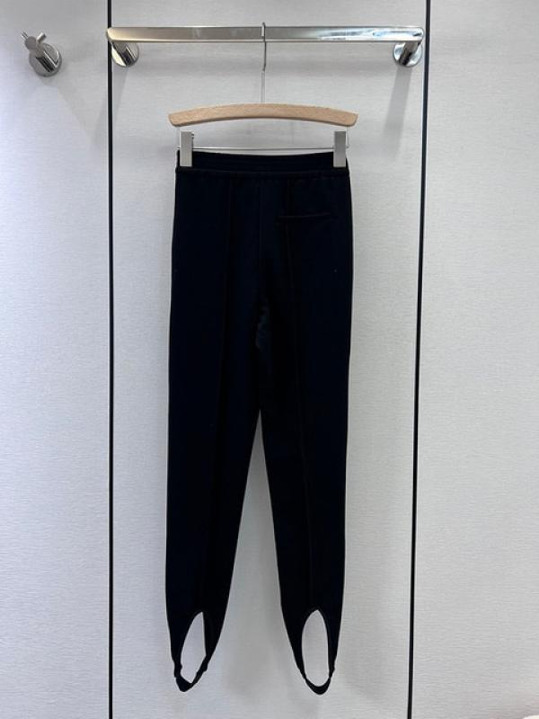 Ladies Classic Fashion Luxury Brand Solid Color High Waist Bottoming Pants High Quality Stretch Famous Design Sports Pants