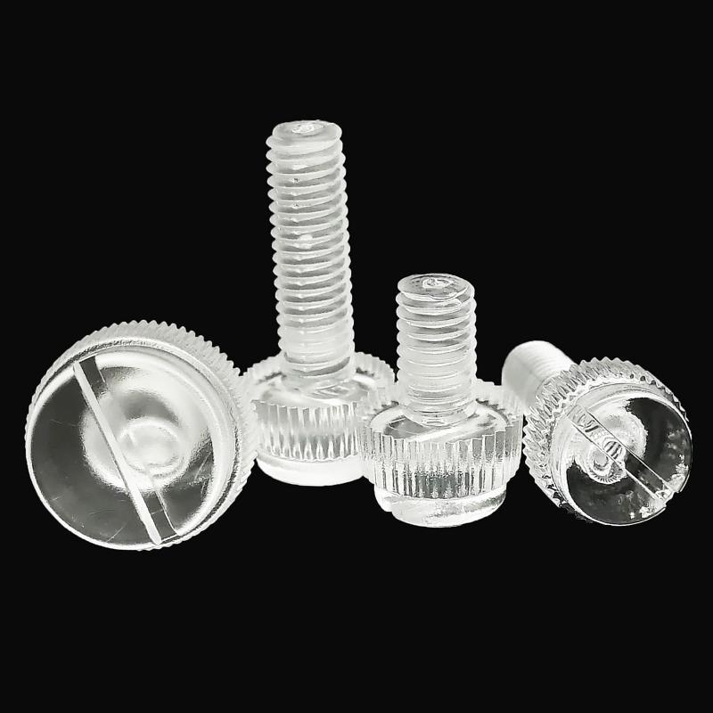 10pcs M3 to M8 Acrylic Clear Transparent Adjust Thumbscrew Hand Tighten Thumb Screw Bolt for PC Computer Case Power Supply PCI