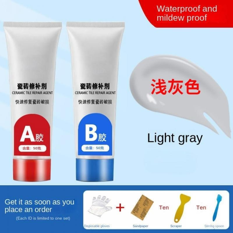 Tile repair agent glazed strong adhesive marble floor tile gap quick-drying AB glue ceramic repair repair paste