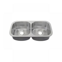 Toulouse 32 X 18 Stainless Steel, Dual Basin, Under-Mount Kitchen Sink