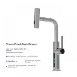 Waterfall Kitchen Faucets Pull Out Kitchen Sink Water Tap Rotation Tap Kitchen Novel Kitchen Accessorie