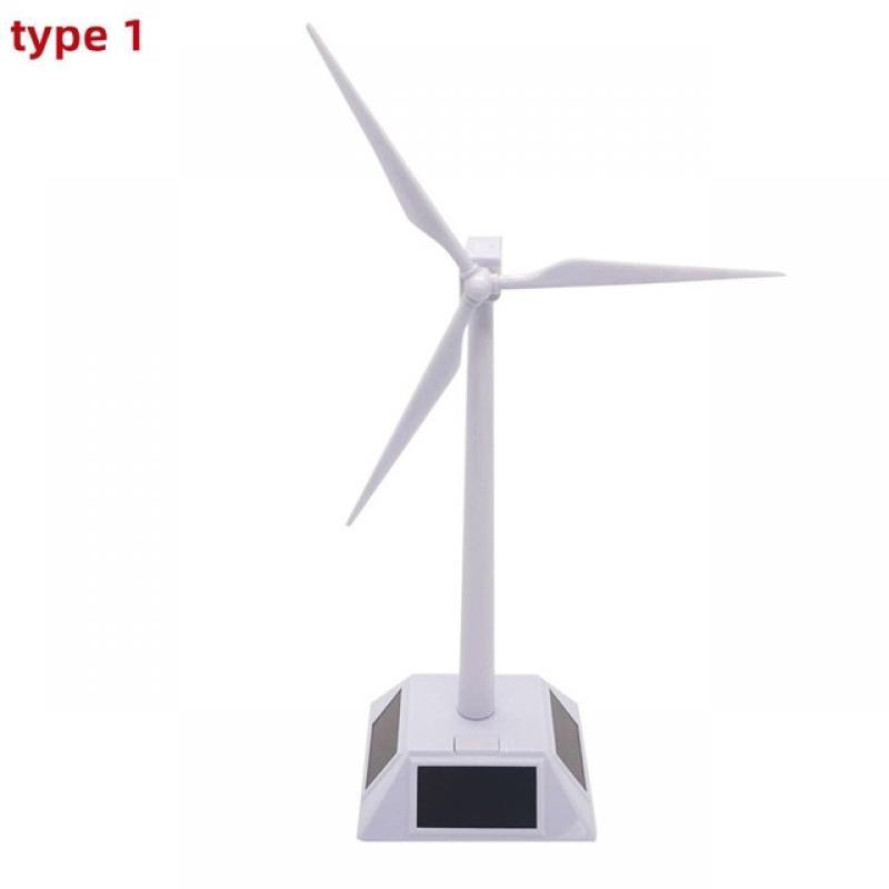 2 in 1 Solar Wind Generator Model Gift Exhibition Stand Windmill Educational Assembly Kit Desktop Decoration Power Generator