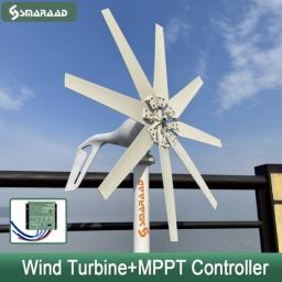 1000W Wind Turbine Generator 12V 24V 48V With MPPT Charge Controller  Power Magnetic Dynamo Free Energy Windmill Home Use
