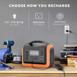 1200W Portable Power Station,Solar Generator 992Wh / 310000mAh  Battery Backup Emergency Power 110V Outdoor Energy Power Supply
