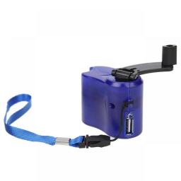 5.5V USB Hand Crank Dynamotor Outdoor Emergency Generator Manual Power Bank Phone Charging Survival Outdoor Supply SOS EDC 600MA