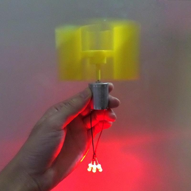 LED DIY Kit Mini Wind Turbine Generator Mini Motor with Blade N02 19 Dropship Alternative Energy Generator Vertical Physical Pow