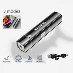 100000LM Powerful LED Flashlight USB Charging Tactical Flash Light Variable Focus Long Range Torch Outdoor Waterproof Flashlight