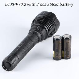 Convoy L6 26650 Flashlight ,XHP70.2 SST70 XHP70.3 Hi Led Inside ,with Battery Inside