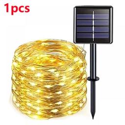 20M200Leds Solar LED Light Outdoor Festoon Lamp Garden Solar Fairy Light String Waterproof Christmas Garden Decoration Outdoor