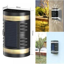Outdoor Solar LED Light Garden Waterproof Solar Powered Lamp Villa Balcony Fence Staircase Landscape Decoration Sunlight Lamps