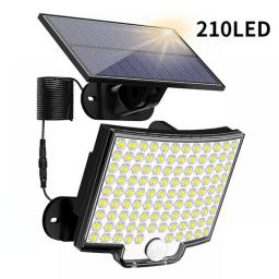 Super Bright Solar Light 228/210/106 LED Motion Sensor Solar Power LED  Outdoor Garden Wall Lamp Waterproof Street Security Lamp