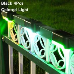 4pcs Path Stair LED Solar Lights IP65 Waterproof Outdoor Garden Yard Fence Wall Lawn Landscape Lamp Staircase Night Light Drop