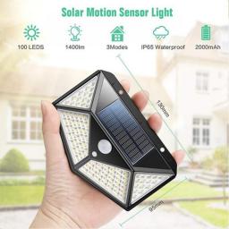 2/4/6/8Pcs 100 LED Solar Wall Lights Outdoor Solar Lamp PIR Motion Sensor Solar Powered Sunlight Street Light For Garden Light