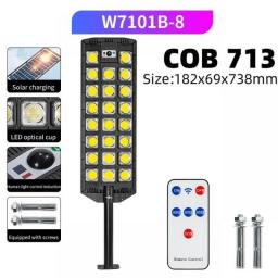 713COB Outdoor Powerful Solar Lights Lighting House Country Garden Wall Lamp Motion Sensor Waterproof 598 LED Solar Street Light