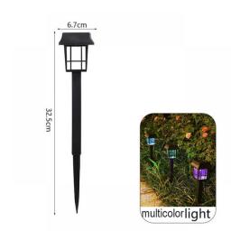 7LED Solar Lawn Lights Outdoor Landscape Spotlights IP65 Waterproof Upgraded Solar Powered Wall Lamp Villa Garden Decorative