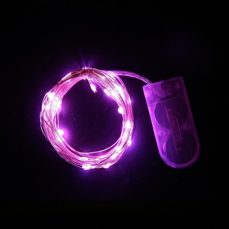 5M LED Copper Wire String Lights Battery Powered Garland Fairy Lighting Strings for Holiday Christmas Wedding Party Decoration