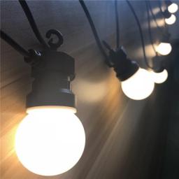 DACHAN IP65 LED G50 Festoon Globe Bulb String Light Outdoor White String For Waterproof Garland Wedding Party Patio Backyard
