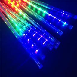 Outdoor Holiday Strip Light 30cm/50cm LED Meteor Shower Garland Waterproof Fairy Lights For Garden Street Christmas Decoration