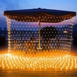 Multi Function Led  Net Lights Multi Color Outdoor Waterproof Fish Net Lights Wedding Lantern Christmas Festival Decorated Lamp