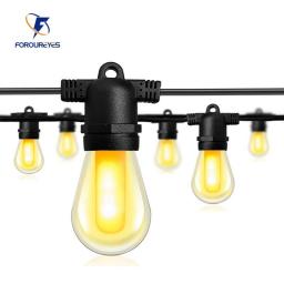 8m 13m 18m Outdoor LED String Lights 5V Flame Lamp Waterproof Fairy Garland Patio Festival Bar Atmosphere Lighting Decoration