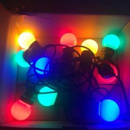 G50 Multicolor Globe String Lights Colorful Garland Lights Waterproof For Halloween Christmas Wedding Indoor Outdoor  Decoration