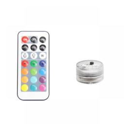 Battery Powered LED Underwater Lights RGB Submersible Light IP68 Waterproof Remote Swimming Pool Night Lamp Decor Wedding Party