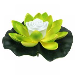 18/28cm Artifical Floating Lotus Night Light LED Energy Saving Lotus Lamp Waterproof Garden Pool Pond Fountain Decoration