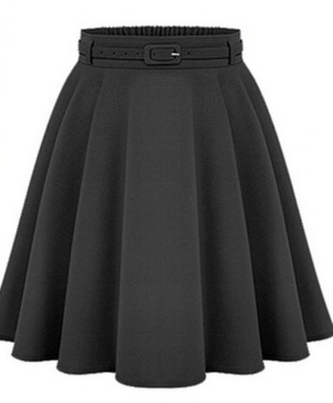 Women's Casual Medium Knee-length Skirts Retro Stylish Female High Waist Ball Gown Skirts Femininas Vintage Women Long Skirt