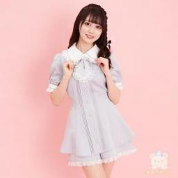 Sweet Girl Short Sleeve Two Piece Set Customized SC Suit Pendant Mine Series Mass Production Lace Dress Clothes Culottes