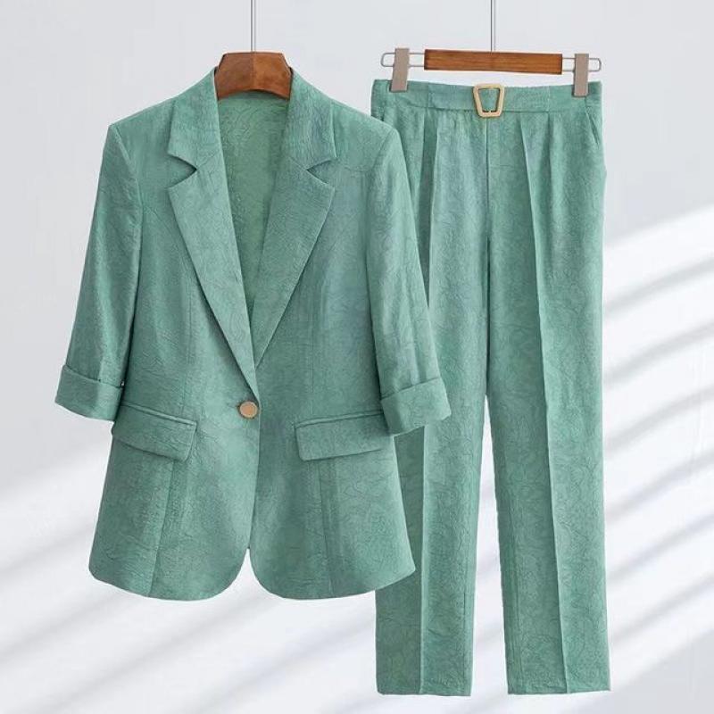Spring and Autumn Fashion Set 2023 New Korean Version Temperament Casual Age Reducing Elegant Women's Two Piece Set