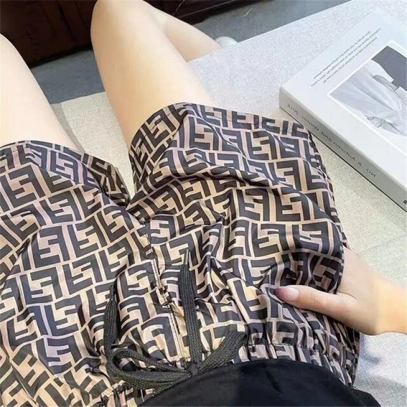 Y2k Clothes Letter Gothic High Waist Shorts Women Summer Sports A-line Wide Leg Cycling Shorts Streetwear Vintage Korean Fashion