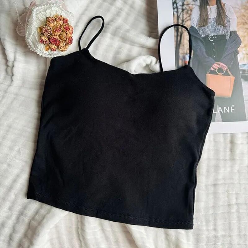 Crop Top Women Sexy Sleeveless Tops Fashion Female Underwear Lady's Camisole Girl Basic T-shirt Vest Lingerie Bras Tube Tops Hot