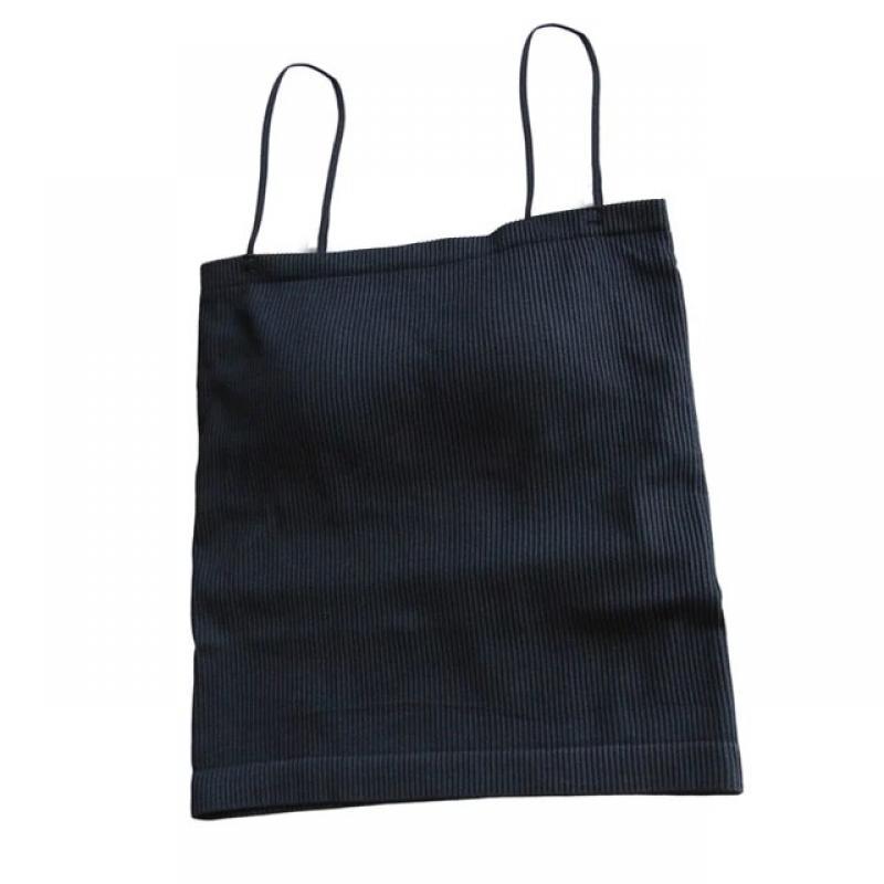Women Ribbed Knit Camisole with Shelf Bra Solid Spaghetti Strap Crop Tube Top
