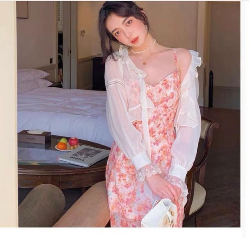 All-match Cardigan Women Daily Summer Sunproof Chic Cropped Cardigan Sweet White Apricot Cute Top Harajuku Lace Up Elegant Shrug