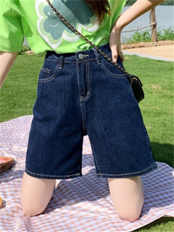 Syiwidii Baggy Short Jeans Women Summer 2023 New High Waisted Vintage Streetwear Casual Office Fashion Harajuku Y2k Shorts