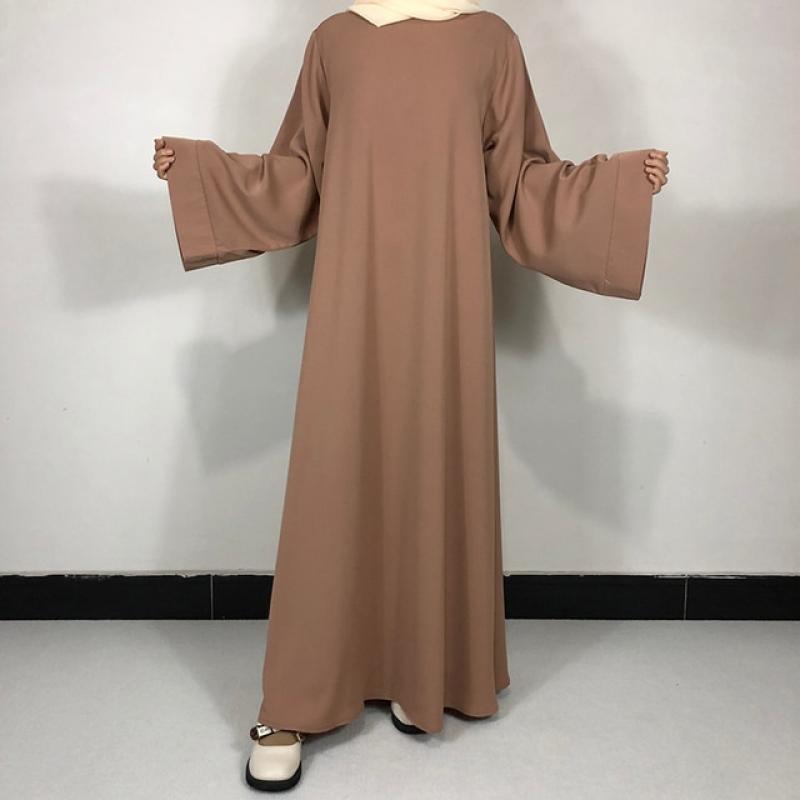 15 Colors Basic Plain Nida Abaya With Free Belt High Quality Muslim Women Modest Simple Dress EID Ramadan Islamic Clothing