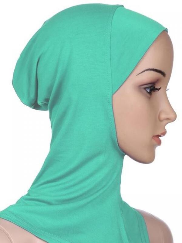 Muslim Underscarf Women Modal Hijab Cap Adjustable Muslim Stretchy Turban Full Cover Shawl Cap Full Neck Coverage for Lady