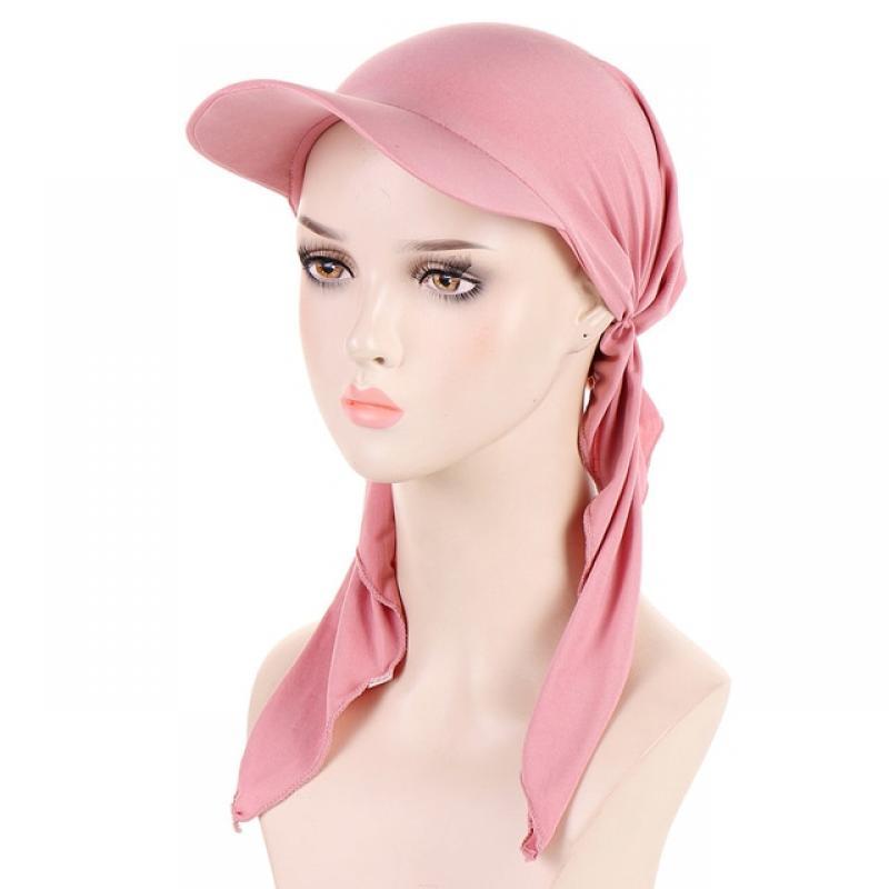 Women's Hats Muslim Multicolor Hijab Baseball Cap Classic Turban Hat Fashion Headscarf Sun Hats Soft Scarf Caps Free Shupping