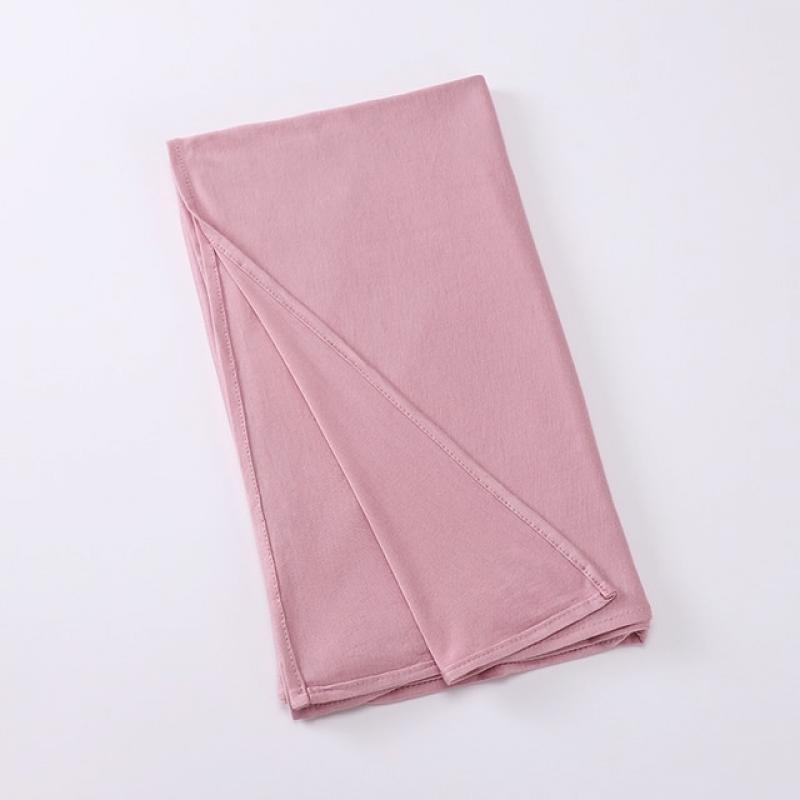 MSL273 Premium Jersey One-loop Instant Hijab Pashmina Good Stitching Muslim Women Head Wrap Plain Islam Turban 68.9