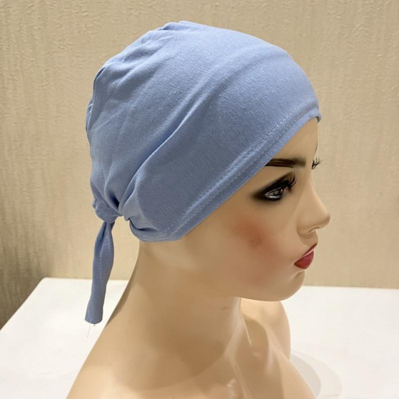 Full Cover Inner Muslim Cotton Hijab Cap Islamic Head Wear Hat Underscarf Bone Bonnet Turkish Scarves Muslim Headcover